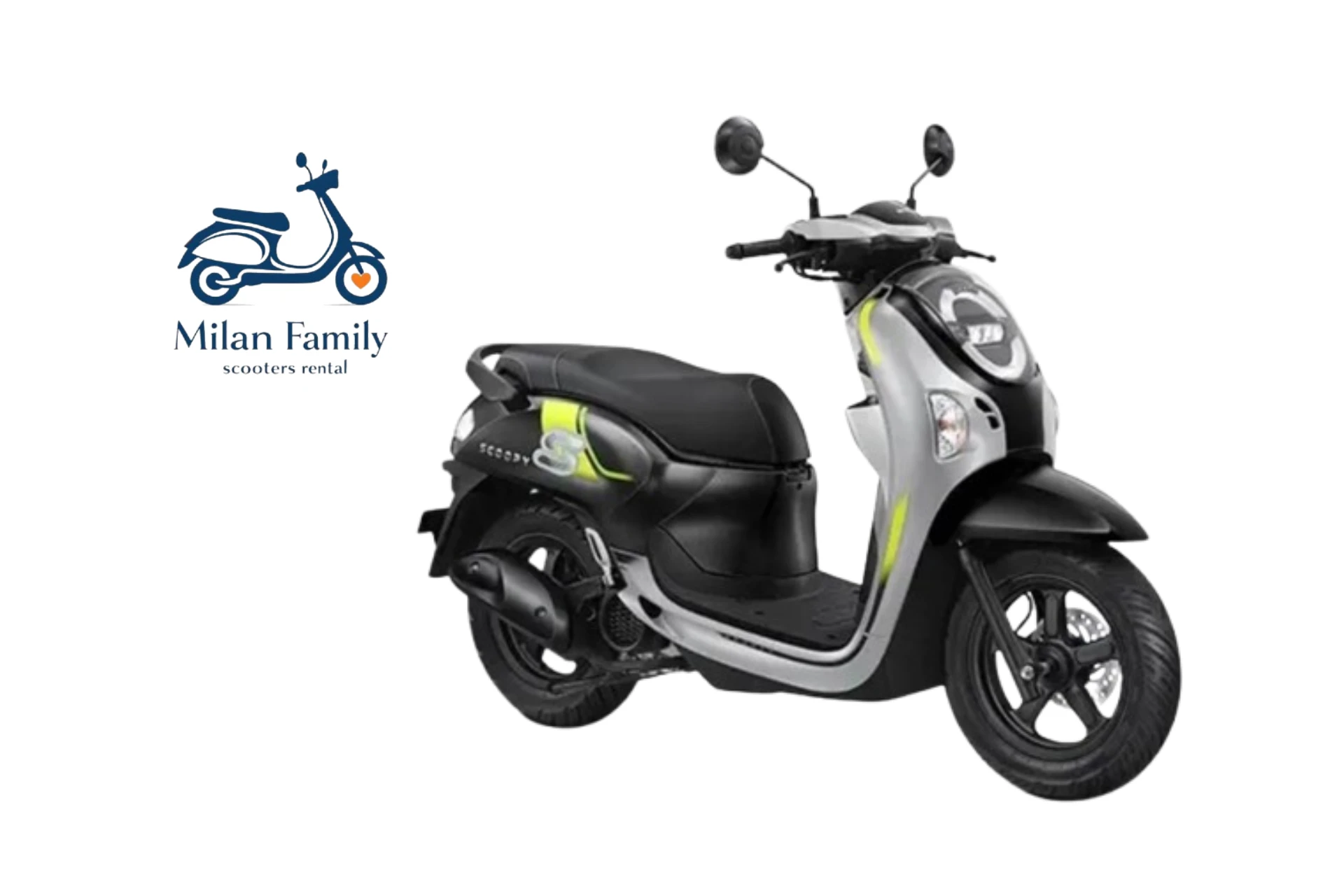 Scoopy 110 CC silver green